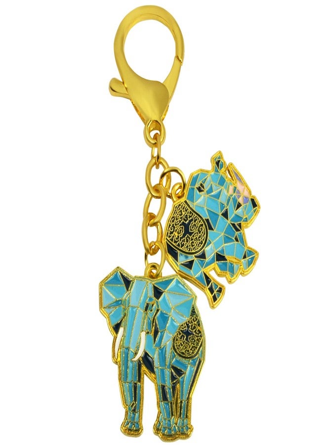 Fengshuibringluck Feng Shui Elephant & Cosmic Rhino Amulet Good Fortune Against Theft Amulet - Image 1